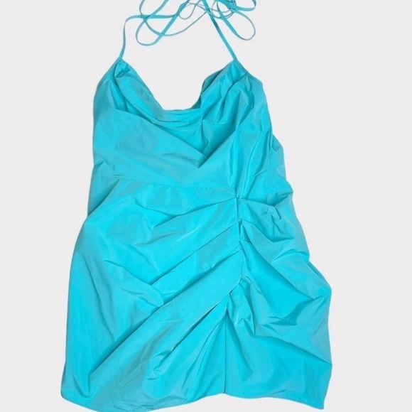 NWT AMANDA UPRICHARD Jasalina Romper - Marina Turquoise Blue Party Summer Beach - Picture 1 of 7